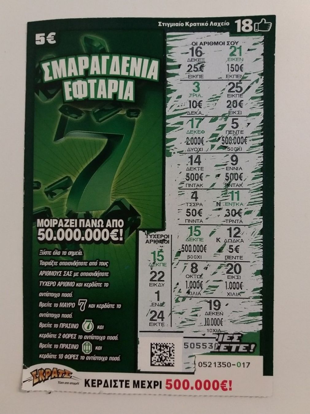 ΣΚΡΑΤΣ: Κέρδη άνω των 2,5εκατ. ευρώ την προηγούμενη εβδομάδα