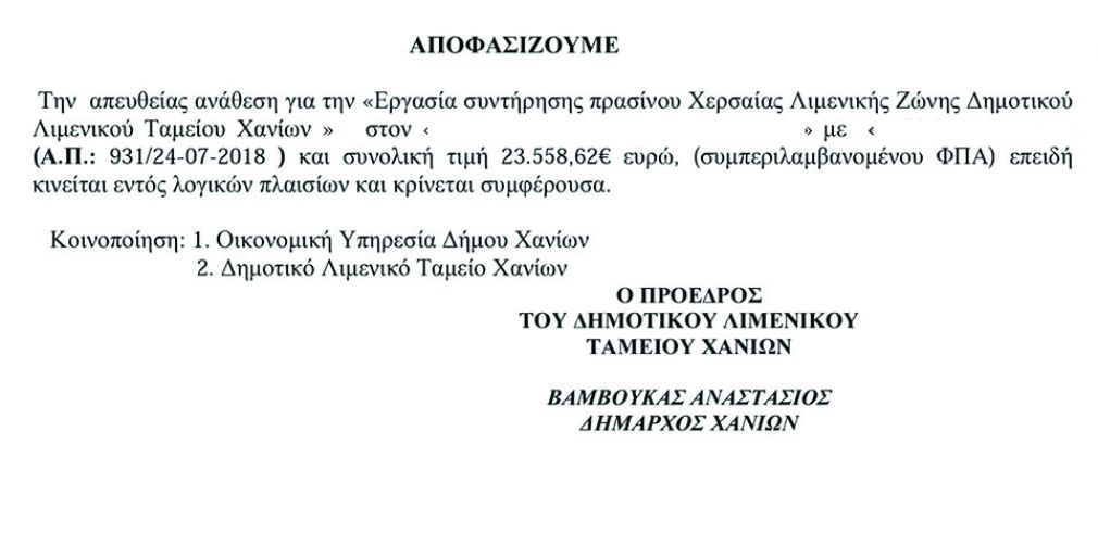 Μην το παρακάνουμε δήμαρχε... μας βλέπουν!